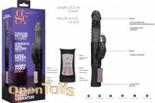 Thrusting Rabbit Vibrator - Black 