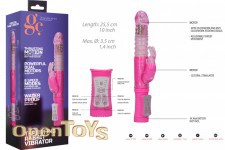 Thrusting Rabbit Vibrator - Pink 